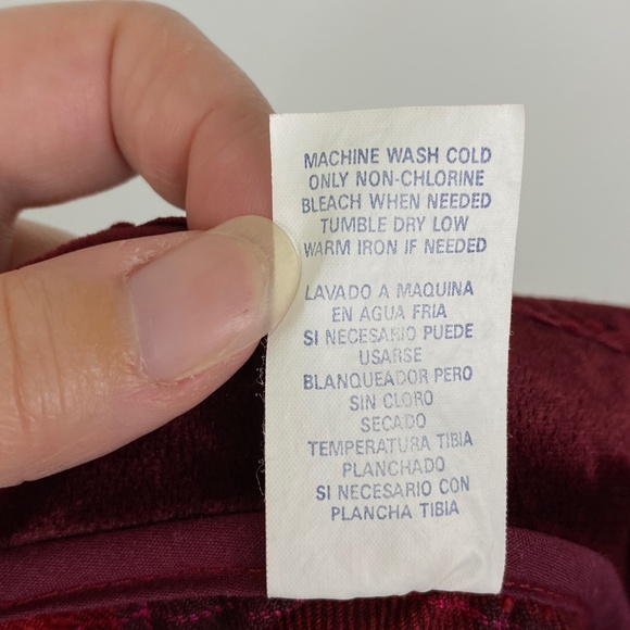 Vintage Little Bitty Holiday Dress Outfit Plaid Velvet Smocked Flowers 6-9 mo - Picture 15 of 15